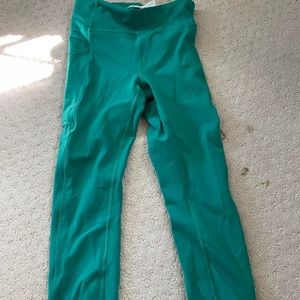Lululemon cropped green leggings